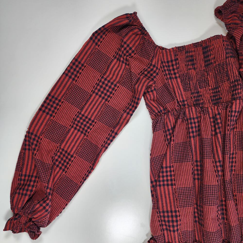 &MERCI‎ Cottagecore Boho Prairie Babydoll Peasant Dress Small - Picture 6 of 11